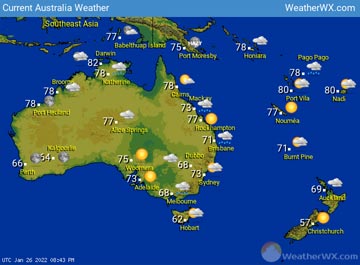 Australia Weather map