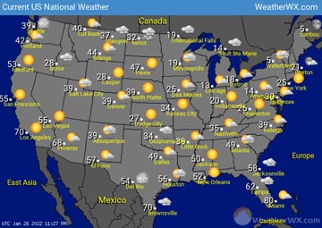 United States Weather map